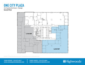 421 Fayetteville St, Raleigh, NC à louer Plan d  tage- Image 2 de 2