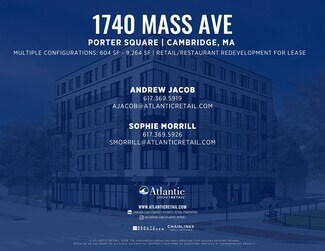 Plus de détails pour 1740 Massachusetts Ave, Cambridge, MA - Commerce de détail à louer