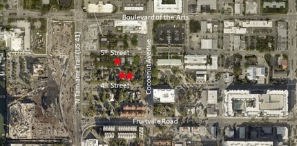 1256 5th St, Sarasota, FL - AERIAL  map view