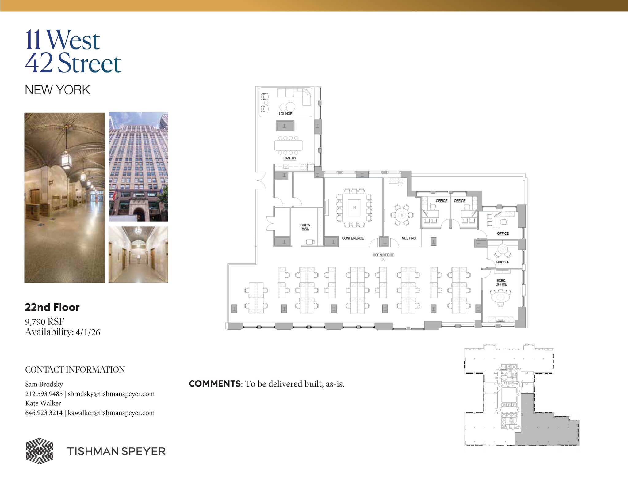 11 W 42nd St, New York, NY for lease Floor Plan- Image 1 of 1