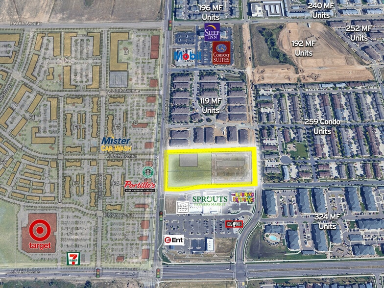 NEC 57th & Tower Rd - Retail Building, Denver, CO for lease - Building Photo - Image 1 of 2