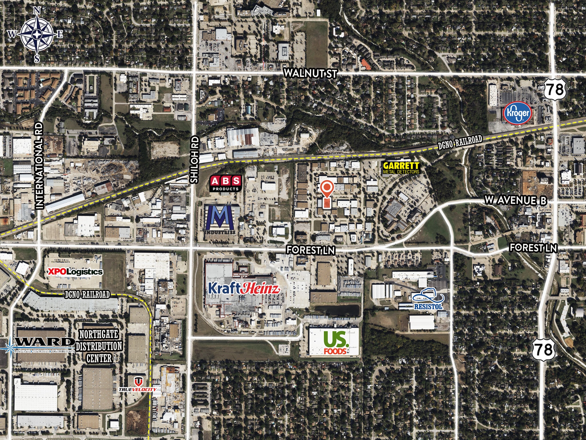 2014 Platinum St, Garland, TX for lease Aerial- Image 1 of 10