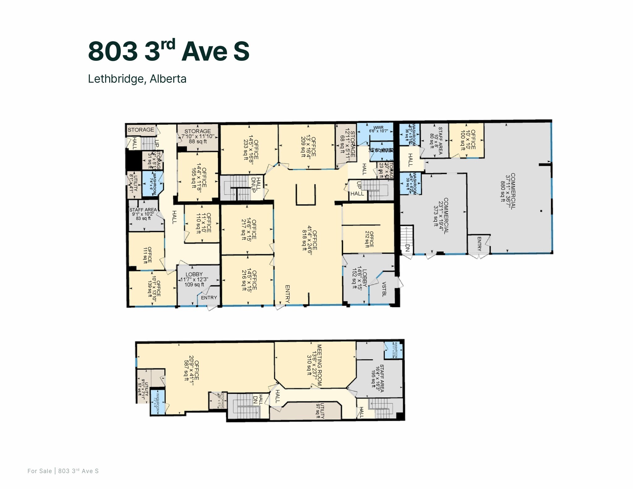 803 3 Av S, Lethbridge, AB à vendre Plan d’étage- Image 1 de 4