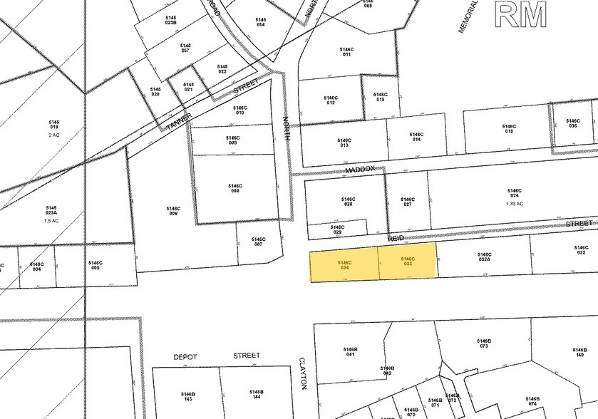 550 N Clayton St, Lawrenceville, GA à vendre - Plan cadastral - Image 2 de 6