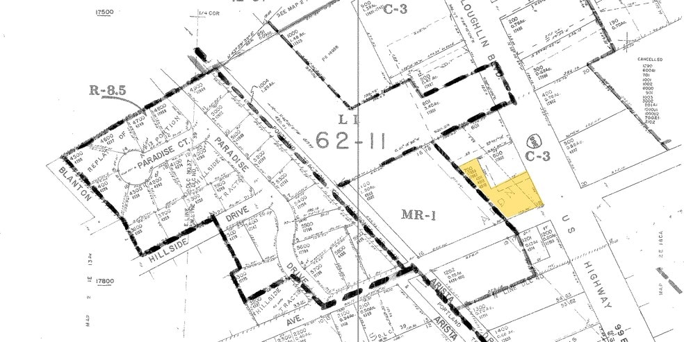17655-17665 SE McLoughlin Blvd, Milwaukie, OR for lease - Plat Map - Image 3 of 4