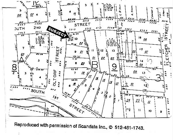 608 W Oltorf St, Austin, TX à vendre - Plan cadastral - Image 3 de 3