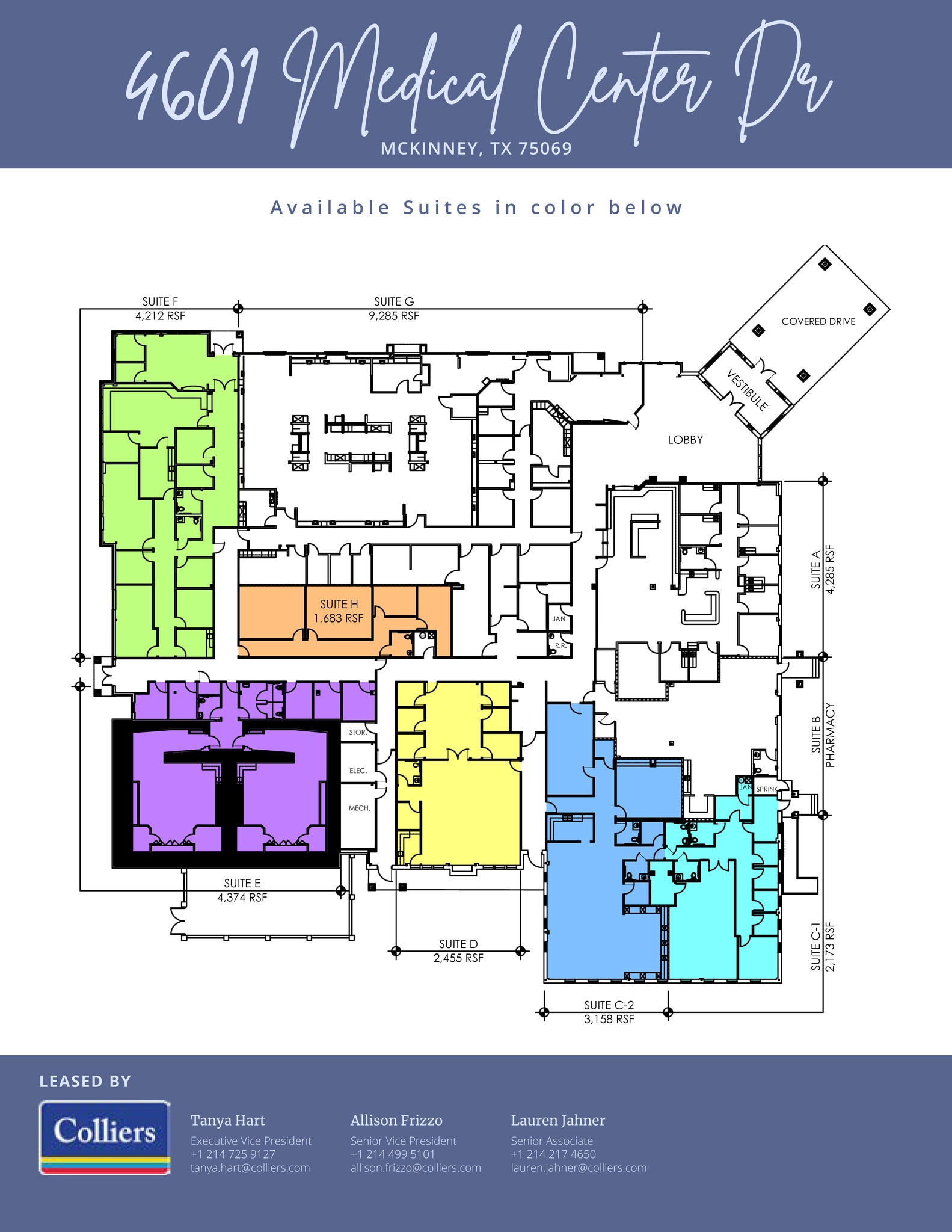 4601 Medical Center Dr, McKinney, TX à louer Plan d’étage- Image 1 de 1