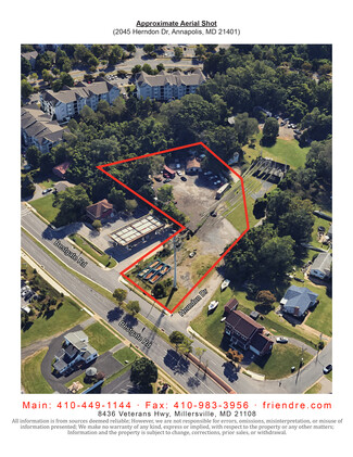 Plus de détails pour 2045 Herndon Dr, Annapolis, MD - Industriel à vendre