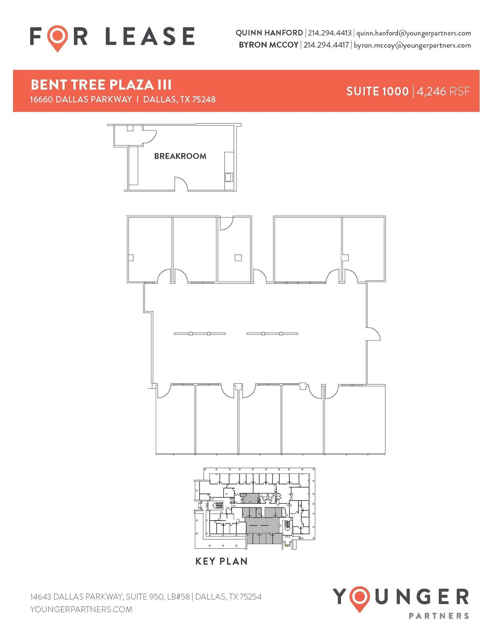 16610 N Dallas Pky, Dallas, TX à louer Plan d’étage- Image 1 de 1