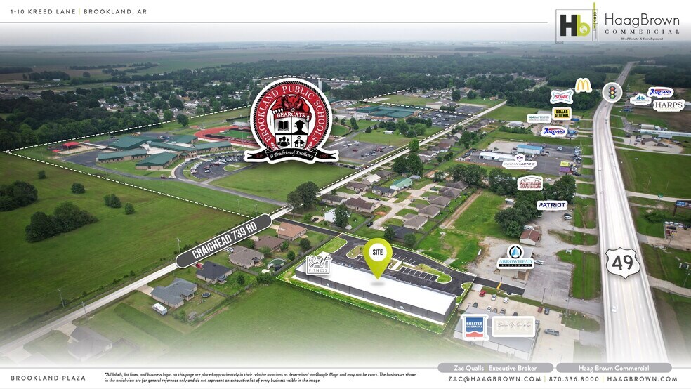 1 Kreed Lane, Brookland, AR for lease - Aerial - Image 2 of 3