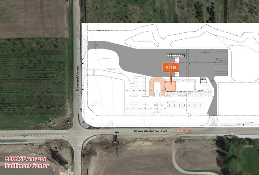 25451 W W Monee Manhattan Rd, Monee, IL à louer - Photo principale - Image 1 de 3