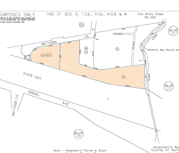 2740 Mattison Lane, Santa Cruz, CA for sale - Plat Map - Image 2 of 2