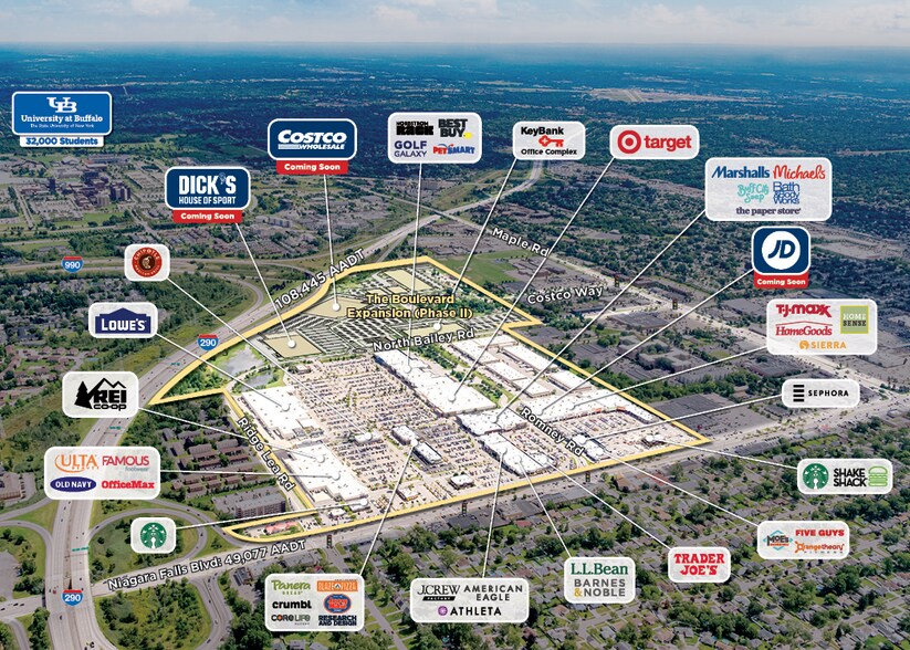 1565-1641 Niagara Falls Blvd, Amherst, NY à louer - Aérien - Image 2 de 15
