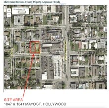 1847 Mayo St, Hollywood, FL - AERIAL  map view