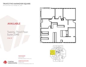 434 Fayetteville St, Raleigh, NC à louer Plan d’étage- Image 1 de 1