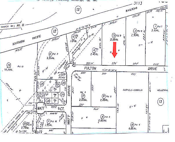 5100 Fulton Dr, Fairfield, CA for lease - Plat Map - Image 2 of 8
