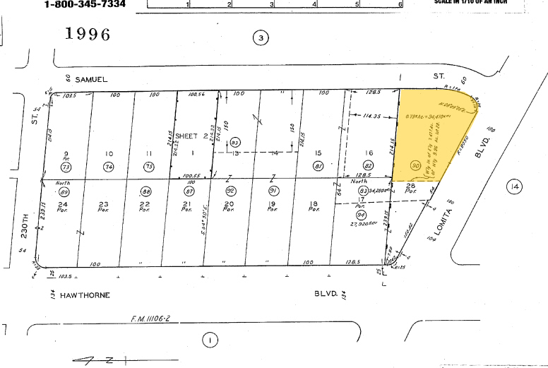 3711-3715 Lomita Blvd, Torrance, CA for sale Plat Map- Image 1 of 1