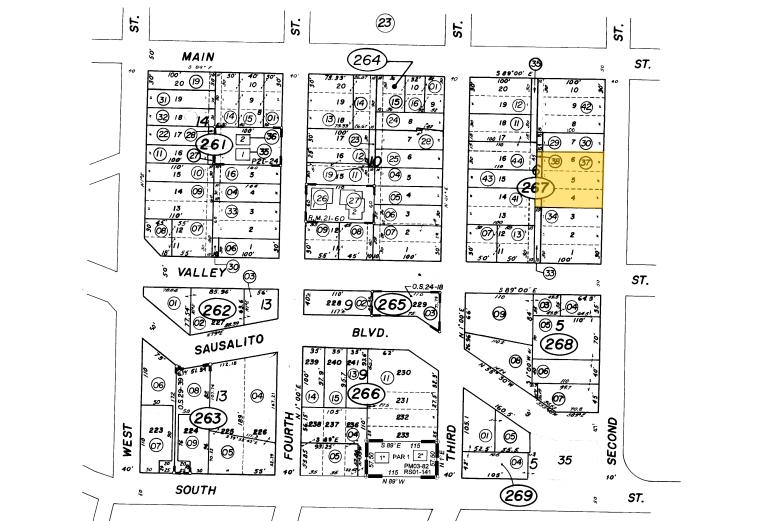 109-111 2nd St, Sausalito, CA à louer - Plan cadastral - Image 2 de 9