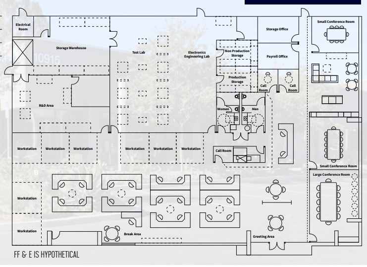 10915 Technology Pl, San Diego, CA for lease Floor Plan- Image 1 of 6