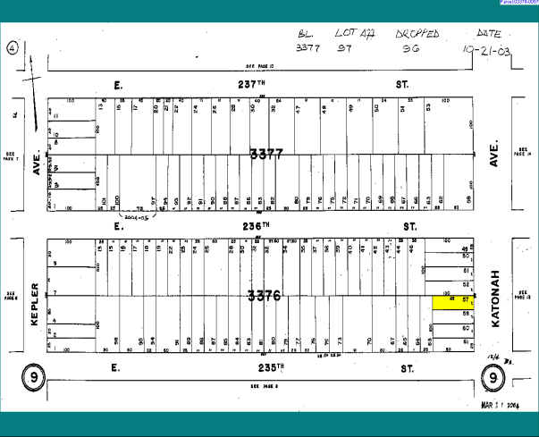 4279 Katonah Ave, Bronx, NY à vendre - Plan cadastral - Image 2 de 2