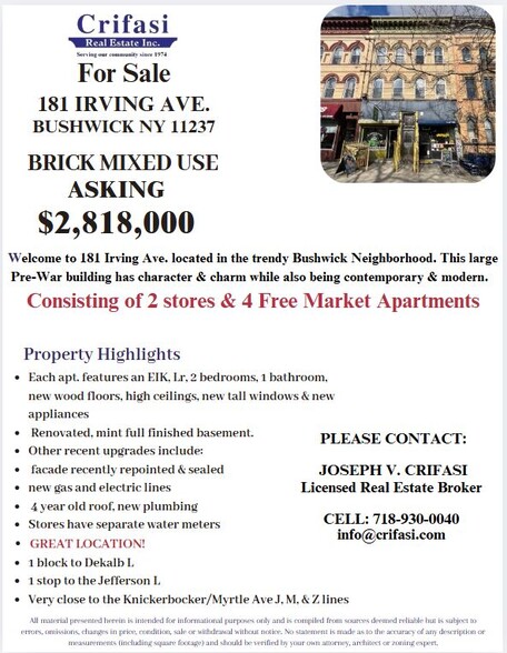 181 Irving Ave, Brooklyn, NY for sale - Building Photo - Image 2 of 44