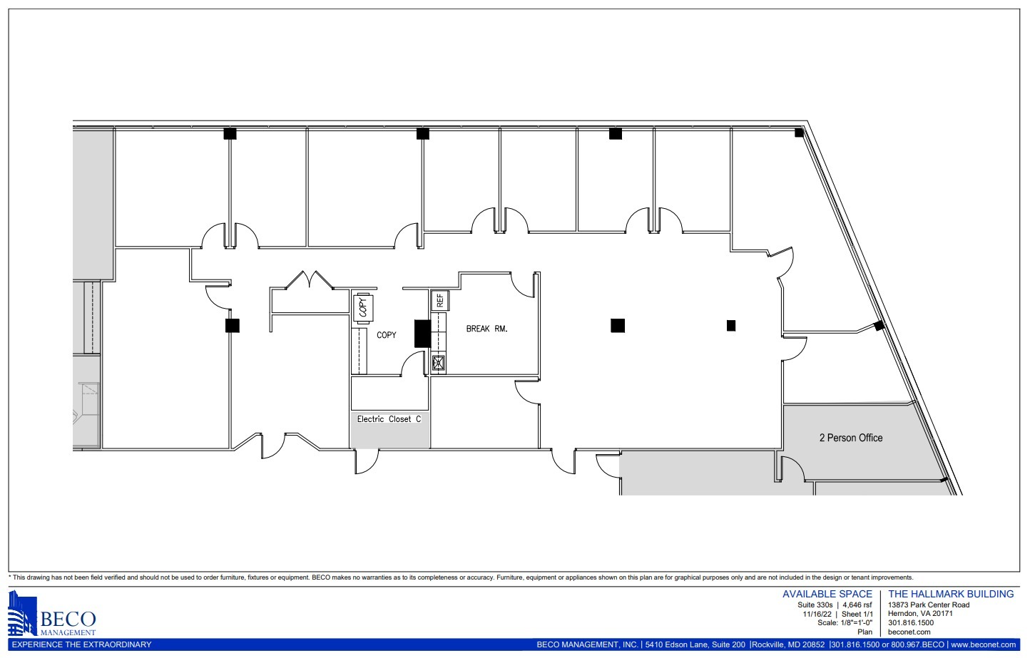 13873 Park Center Rd, Herndon, VA à louer Plan d  tage- Image 1 de 1