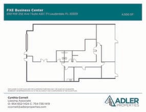 5101 NW 21st Ave, Fort Lauderdale, FL à louer Plan d’étage- Image 1 de 10