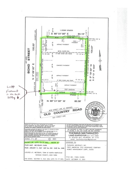 32 Bond St, Westbury, NY à louer - Plan de site - Image 1 de 3