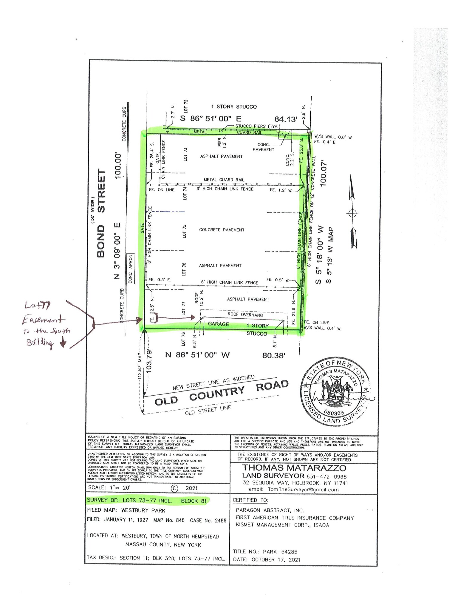 32 Bond St, Westbury, NY à louer Plan de site- Image 1 de 4