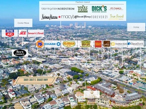 3601-3617 E Coast Hwy, Corona Del Mar, CA - Aerial  map view - Image1