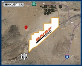 39 AC on Hinkley Rd, Hinkley, CA - Aerial  map view