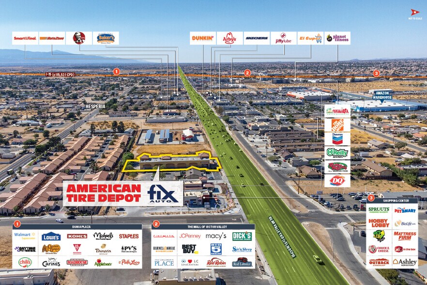 15439 Bear Valley Rd, Hesperia, CA à vendre - Photo du bâtiment - Image 3 de 6