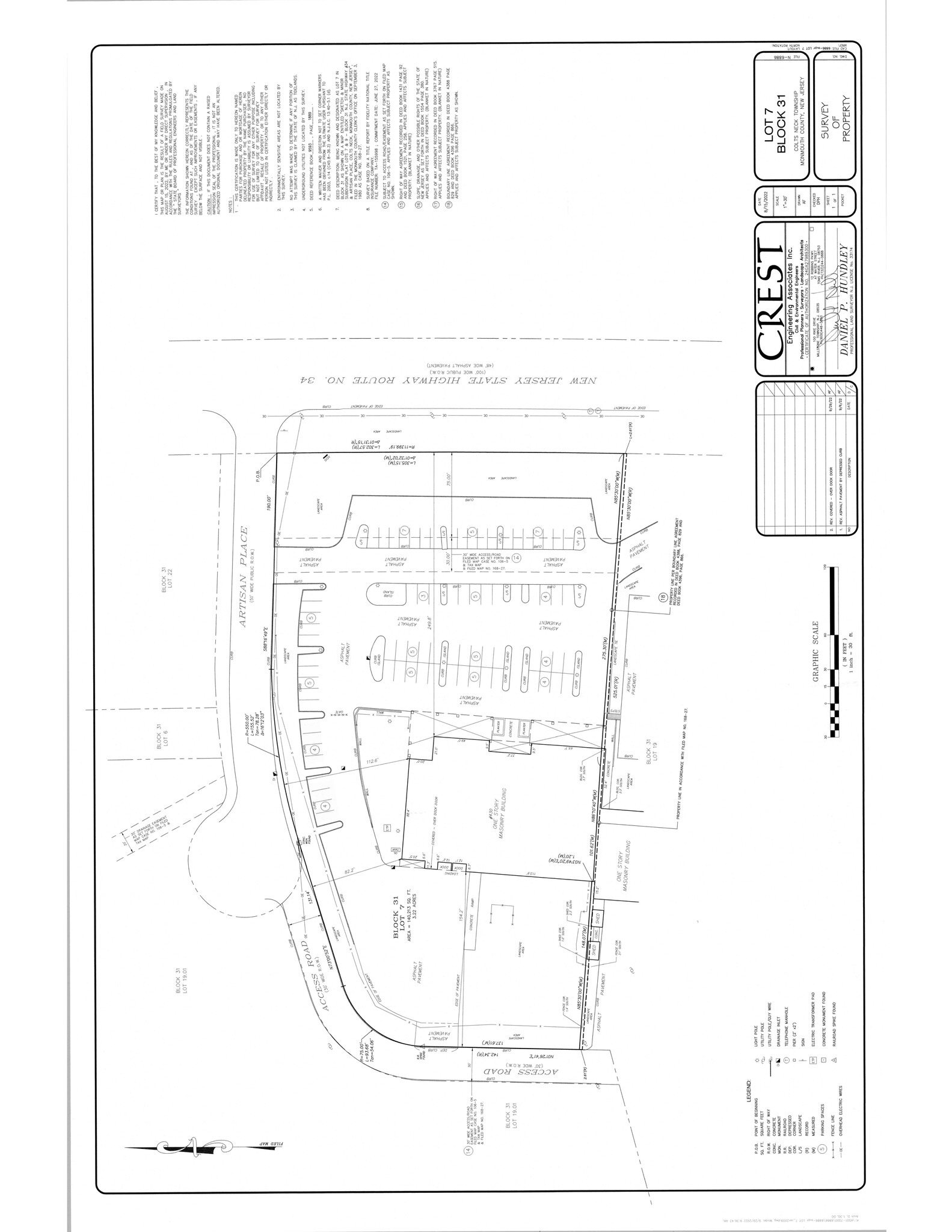 430 State Route 34, Colts Neck, NJ à vendre Plan de site- Image 1 de 4