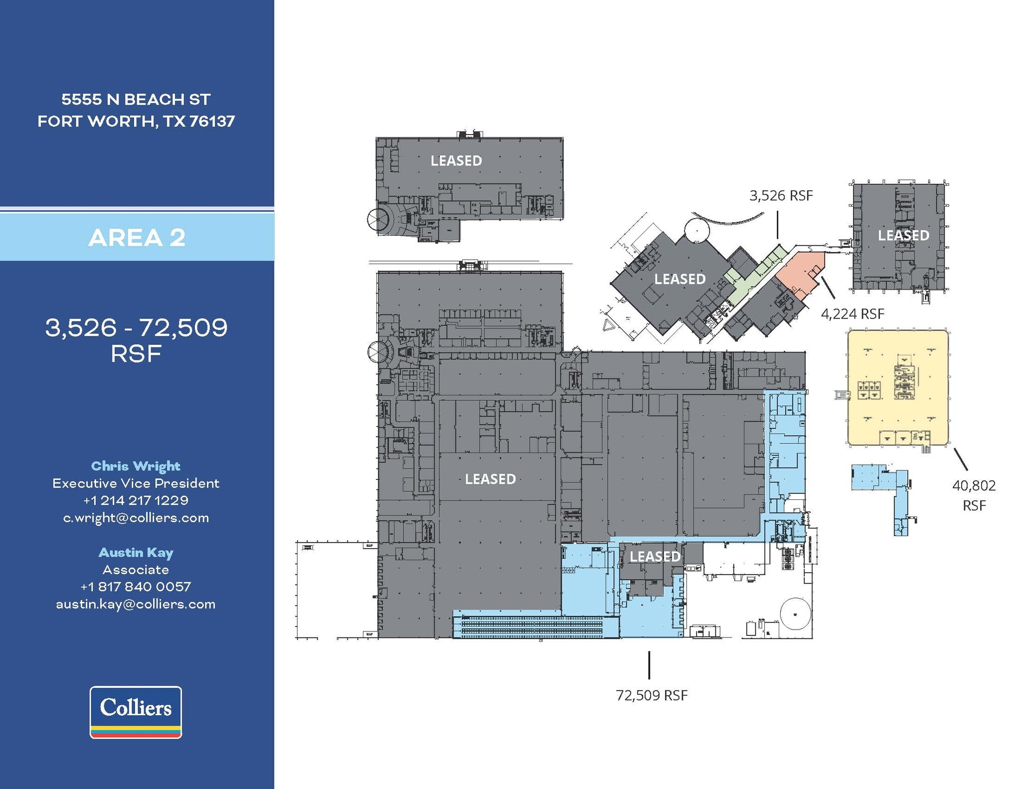 5555 N Beach St, Fort Worth, TX à louer Plan d’étage- Image 1 de 1