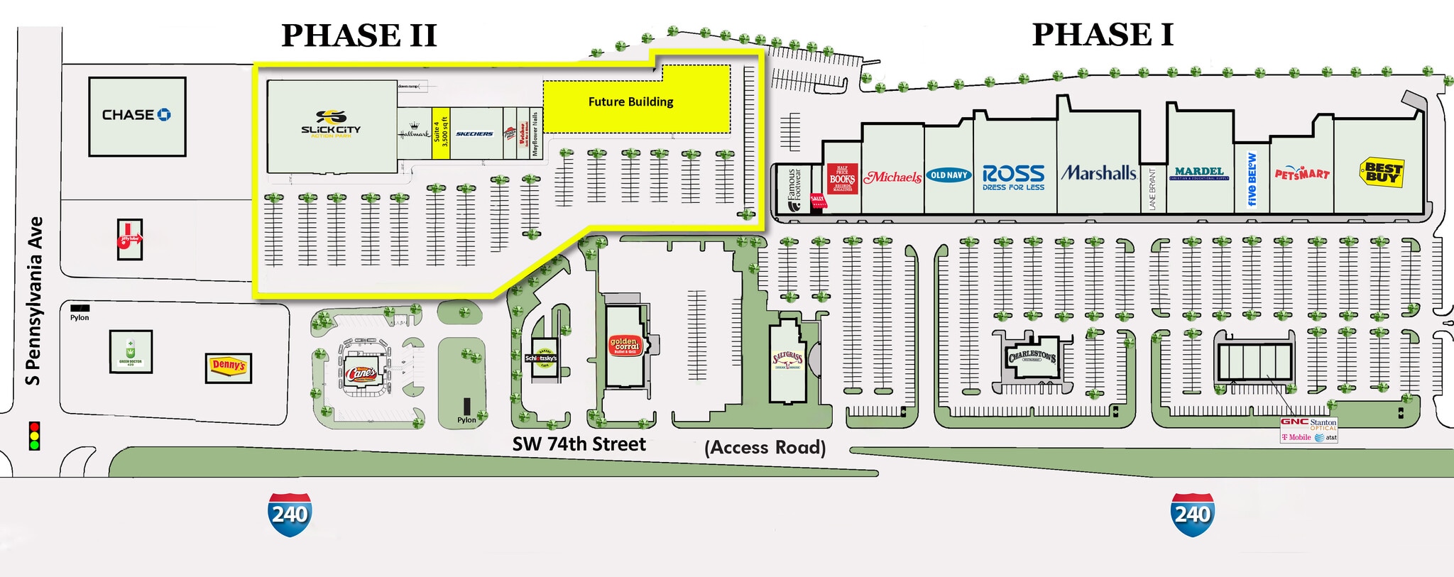 1401 SW 74th St, Oklahoma City, OK for lease Site Plan- Image 1 of 2