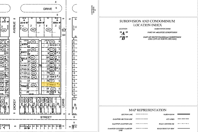 2130 Lewis Ave, North Chicago, IL for sale - Plat Map - Image 2 of 2