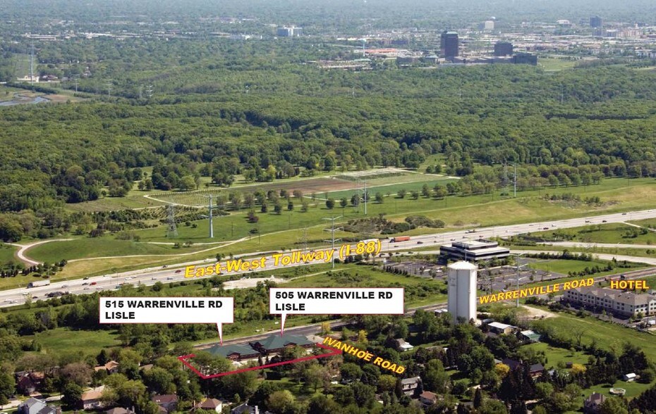 505 Warrenville Rd, Lisle, IL à vendre - Aérien - Image 3 de 8