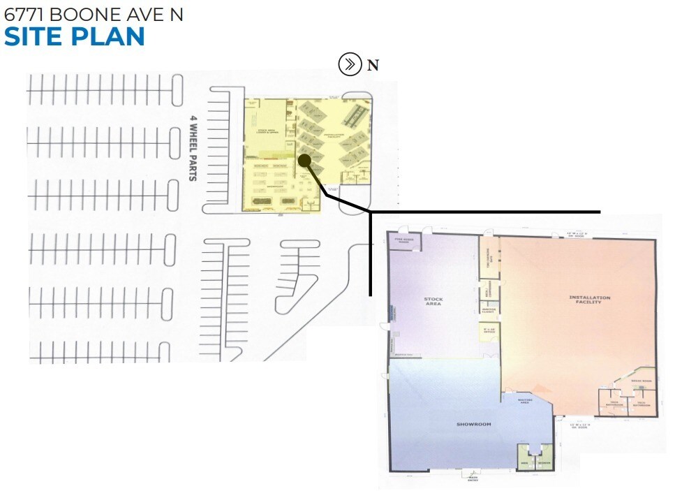 6771 N Boone Ave, Minneapolis, MN à louer Plan de site- Image 1 de 1