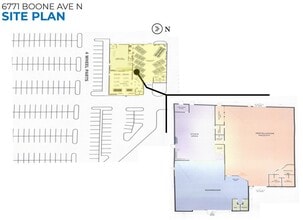 6771 N Boone Ave, Minneapolis, MN à louer Plan de site- Image 1 de 1