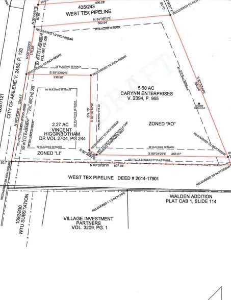 5126 S Clack Dr, Abilene, TX for sale - Plat Map - Image 2 of 3