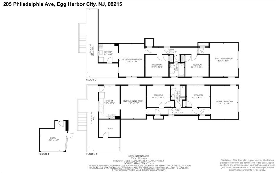 205 Philadelphia Ave, Egg Harbor City, NJ à vendre - Plan d’étage - Image 3 de 49