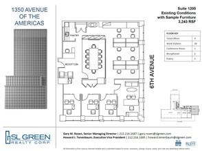 1350 Avenue of the Americas, New York, NY à louer Plan d  tage- Image 1 de 1