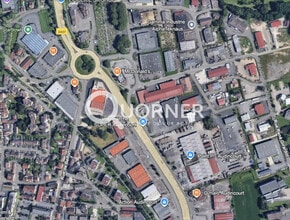 Audincourt, DOU - Aerial  map view