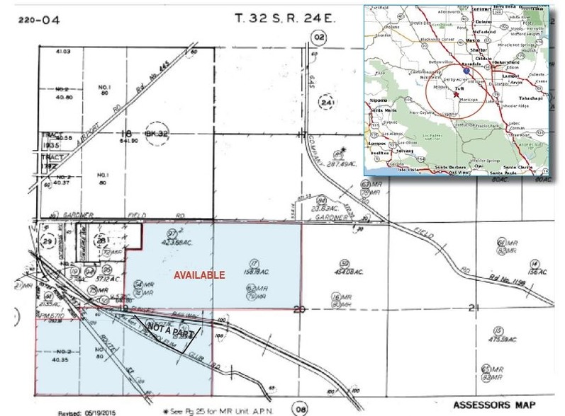 Gardner Field Rd, Taft, CA à vendre - Plan cadastral - Image 2 de 2