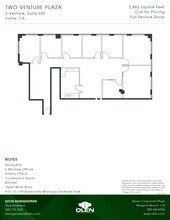 2 Venture, Irvine, CA for lease Floor Plan- Image 1 of 1
