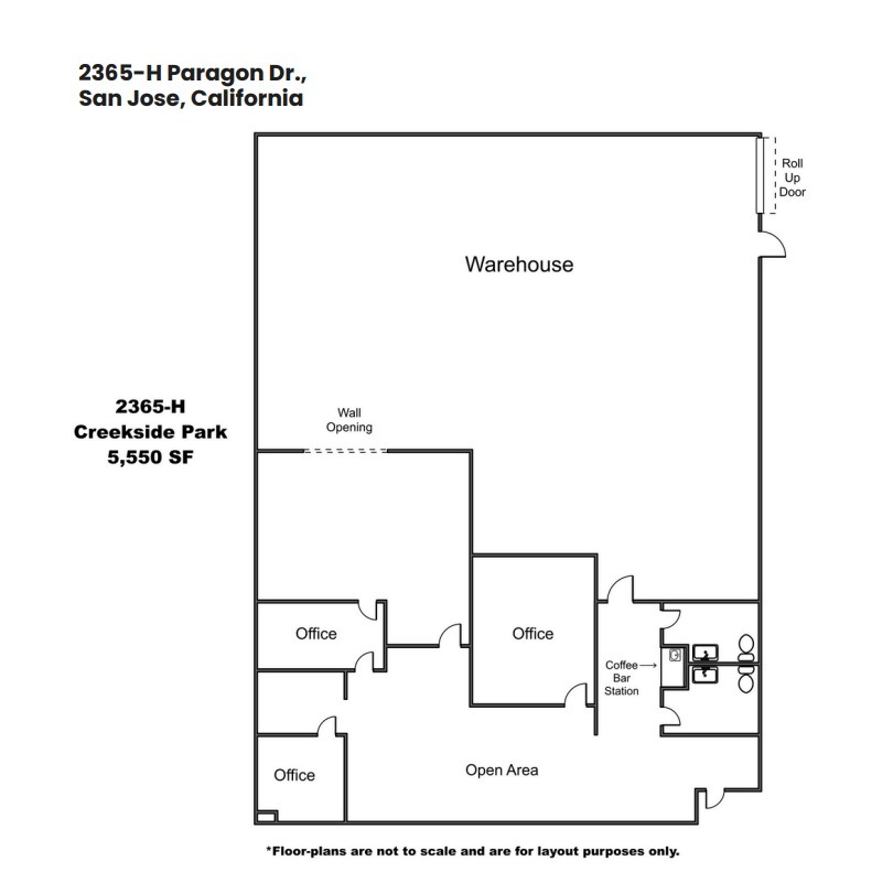 2355 Paragon Dr, San Jose, CA à louer Plan d  tage- Image 1 de 3