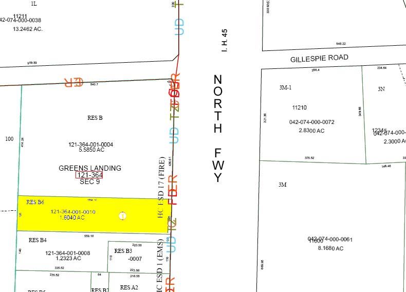 11017 North Fwy, Houston, TX for lease - Plat Map - Image 2 of 5