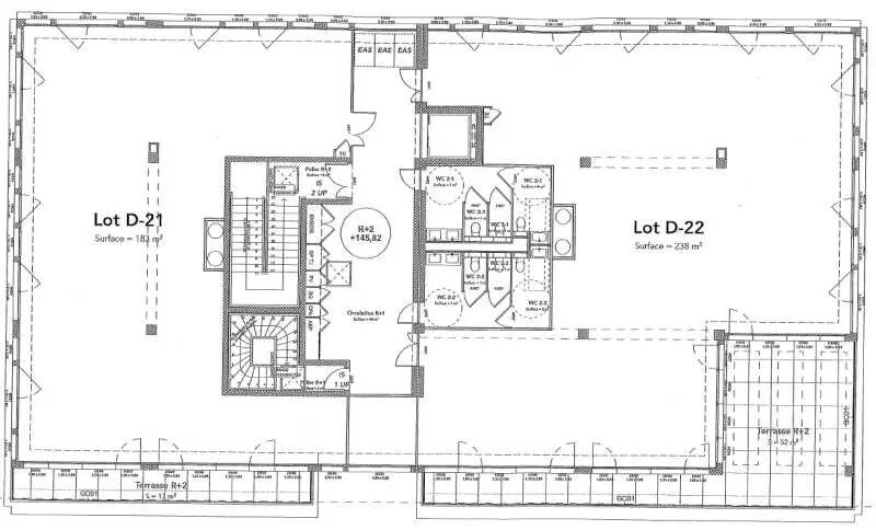 Bureau dans Aix-en-Provence à louer Plan d’étage type- Image 1 de 3