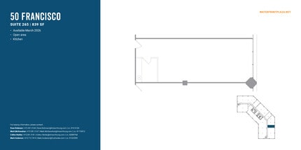 1700 Montgomery St, San Francisco, CA à louer Plan d’étage- Image 1 de 1
