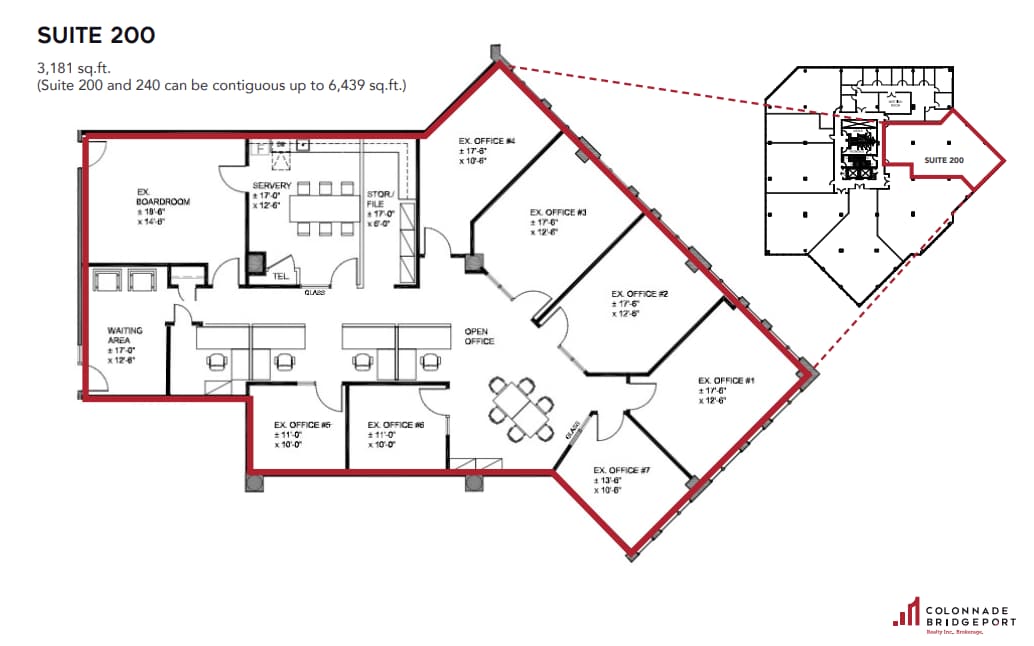 100 York Blvd, Richmond Hill, ON for lease Floor Plan- Image 1 of 9